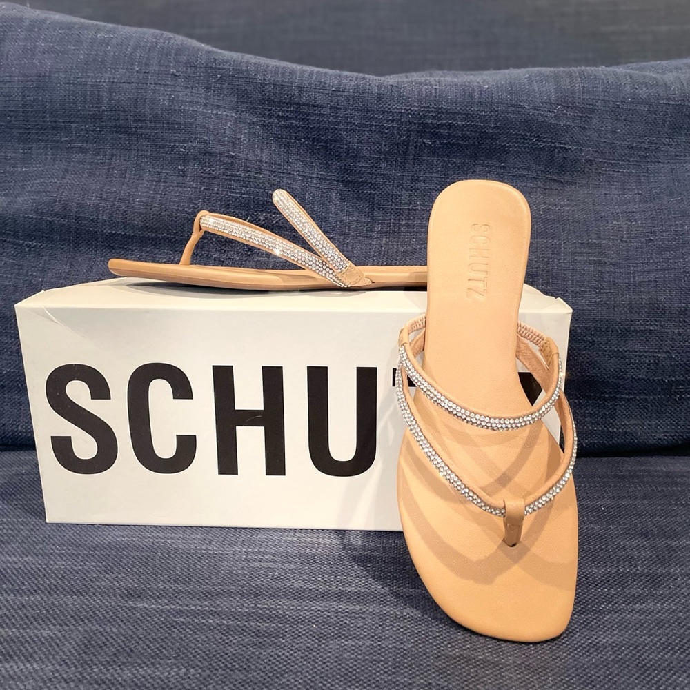 SCHUTZ Rhinestone Sandal